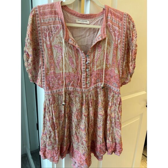 Spell & The Gypsy Collective Poinciana Pink Romper Playsuit, $238 B5 Small - Picture 5 of 12